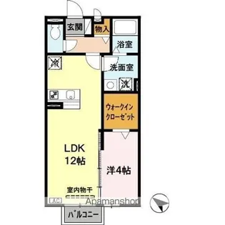 モナリエウエスト【2階】の間取り