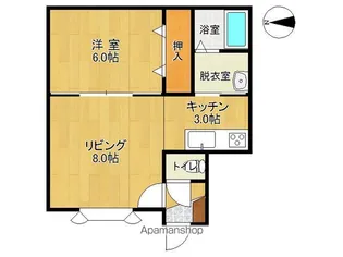 サンライズベルⅡ【205号室】の間取り