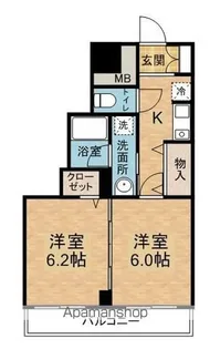 オセオ弁天【901号室】の間取り