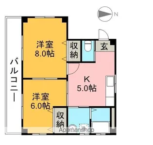 北村ビル【2階】の間取り