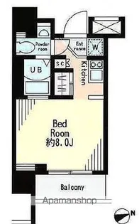 レジディア市谷薬王寺【9階】の間取り