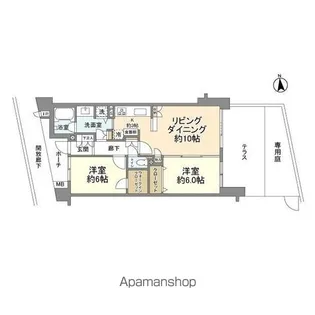 中野坂上パーク・ホームズ【2階】の間取り