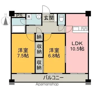 グレイスシラカワ【4階】の間取り