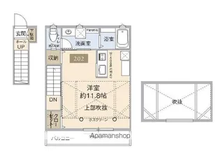 GRENCIAⅢ上北台Ⅱ【2階】の間取り