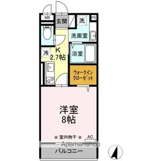 レスポワール ゼクス【3階】の間取り