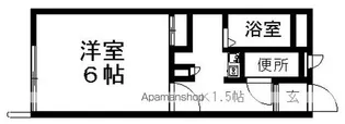 レオパレスヴィラ一ツ橋【1階】の間取り
