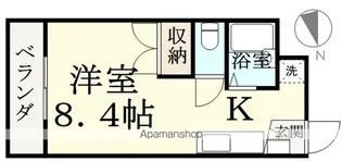 レジデンス江守中【303号室】の間取り