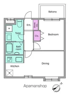 レジディア世田谷若林【3階】の間取り
