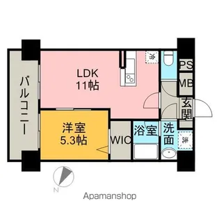 NEWLALUCE【402号室】の間取り