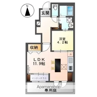 仮)港区秋葉アパート【1階】の間取り