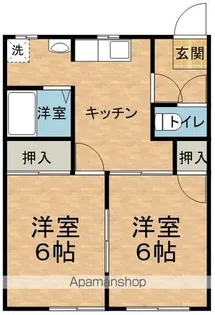 メナージやまもとC【201号室】の間取り