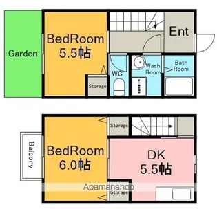 サンフラワー林【2階】の間取り