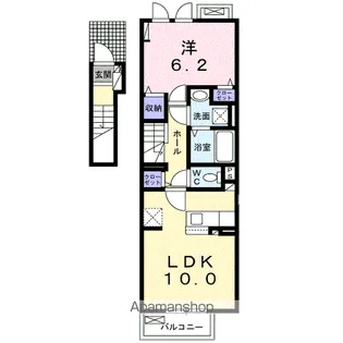 レヴェリ Ⅰ【2階】の間取り
