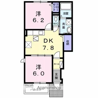 エンジェルスマイリー【1階】の間取り