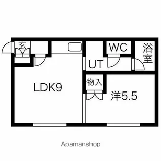ノースリバーちとせ【2階】の間取り