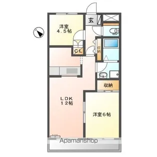 ビエント小机【1階】の間取り