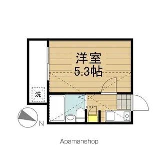 コーポ藤【202号室】の間取り