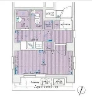 サンテミリオン飯田橋【3階】の間取り