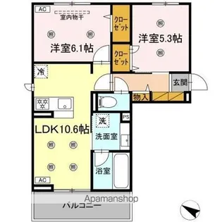 コニフェールIII【3階】の間取り