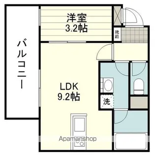ESPACE DU COEUR【306号室】の間取り