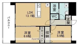 ARAI EAST【4階】の間取り