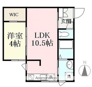 INTEGRAL EDOME【102号室】の間取り
