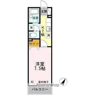 ヴィラフローラⅠ【1階】の間取り