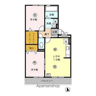 サン トゥール A【3階】の間取り