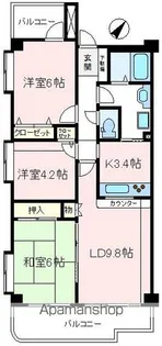 メイゾン新狭山【2階】の間取り