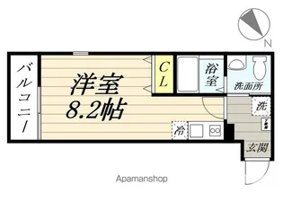 ハーミットクラブハウスセレスト【3階】の間取り