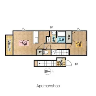 ファヤージュ【2階】の間取り