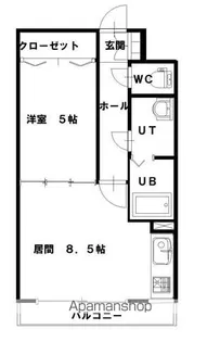 コートライベル【303号室】の間取り