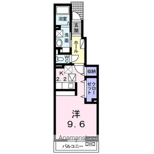 カーサ アルベロディピノA【1階】の間取り