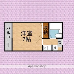 シティ岡【215号室】の間取り