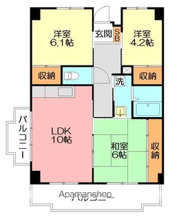 小倉ビル【3階】の間取り