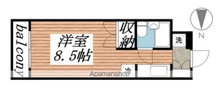 1Rの間取り画像