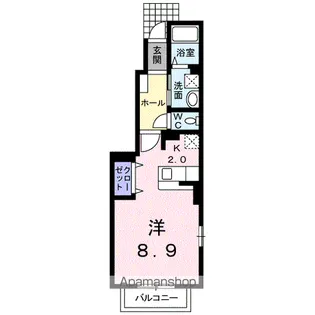 メゾンSAKAKI【1階】の間取り