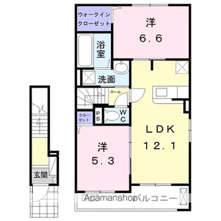 アライブガーデンⅡ【2階】の間取り