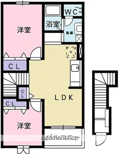 ローレル落合Ⅱ【2階】の間取り
