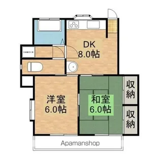 エーデルハイム【1号室】の間取り