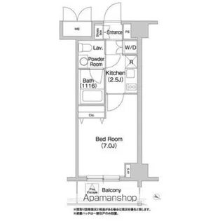 コンフォリア豊洲【3階】の間取り