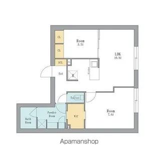 LEGALAND駒沢大学ANNEX【2階】の間取り