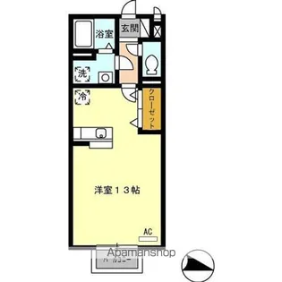 広島県尾道市山波町【アパート】の間取り