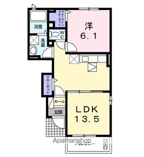 ユニゾン スクエア【1階】の間取り