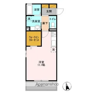 フロンティアF【3階】の間取り