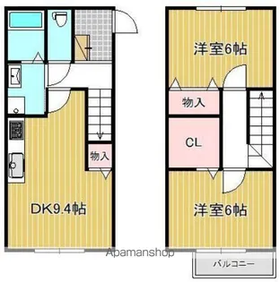 ドリームガーデン津森B棟【3号室】の間取り