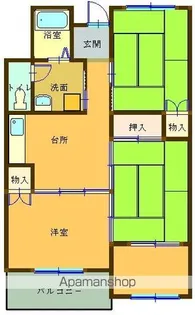 宮島パークハイネス【403号室】の間取り