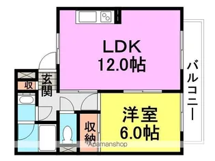 ミスターK北武庫之荘【2階】の間取り