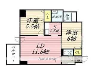 グレイスコート菊水【10階】の間取り