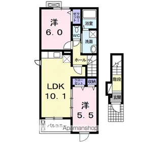エスペランサ【2階】の間取り